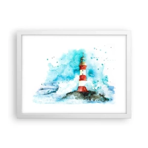 Plakát v bílém rámu - Jednota živlů - 40x30 cm