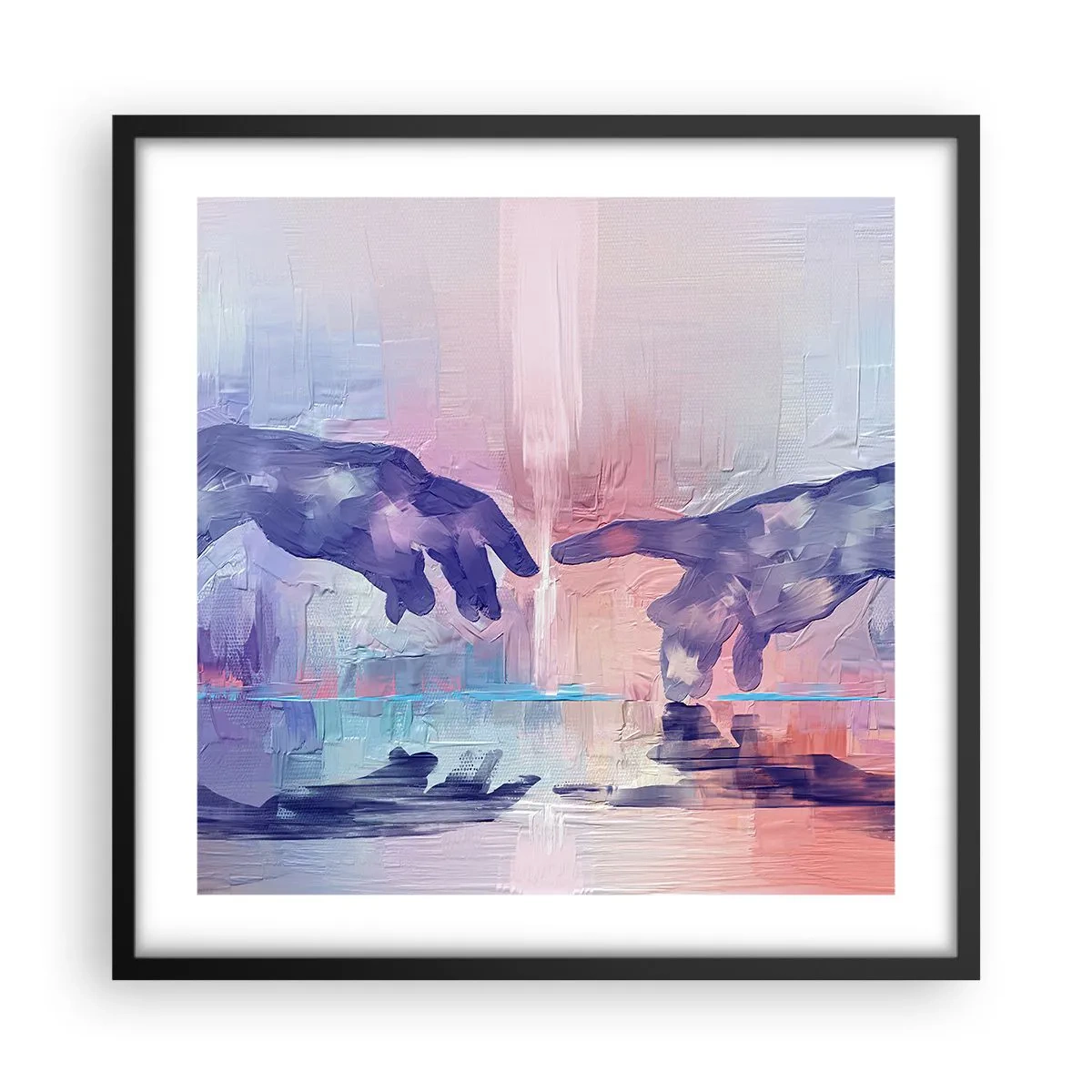 Plakát v černém rámu - Božská jiskra života - 50x50 cm