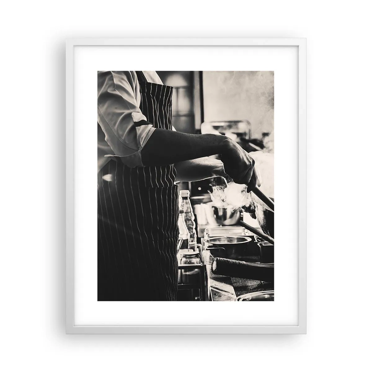 Plakát v bílém rámu - Alchymie chutí - 40x50 cm