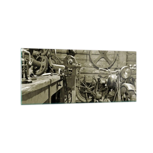Obraz na skle - V kůlně strýce Vládi - 120x50 cm