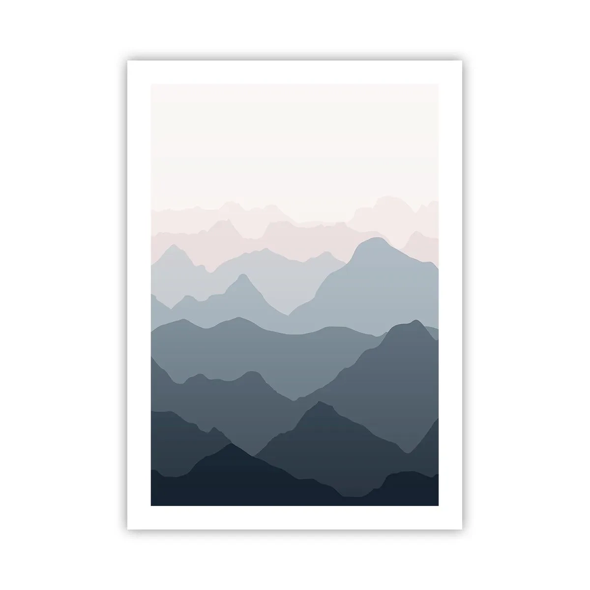 Plakát - Vlny hor - 50x70 cm
