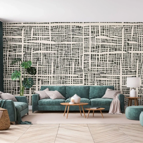 Fototapeta Premium Canvas - Tkaná kompozice - Abstrakce, Grafika, Kus - 150x105 cm