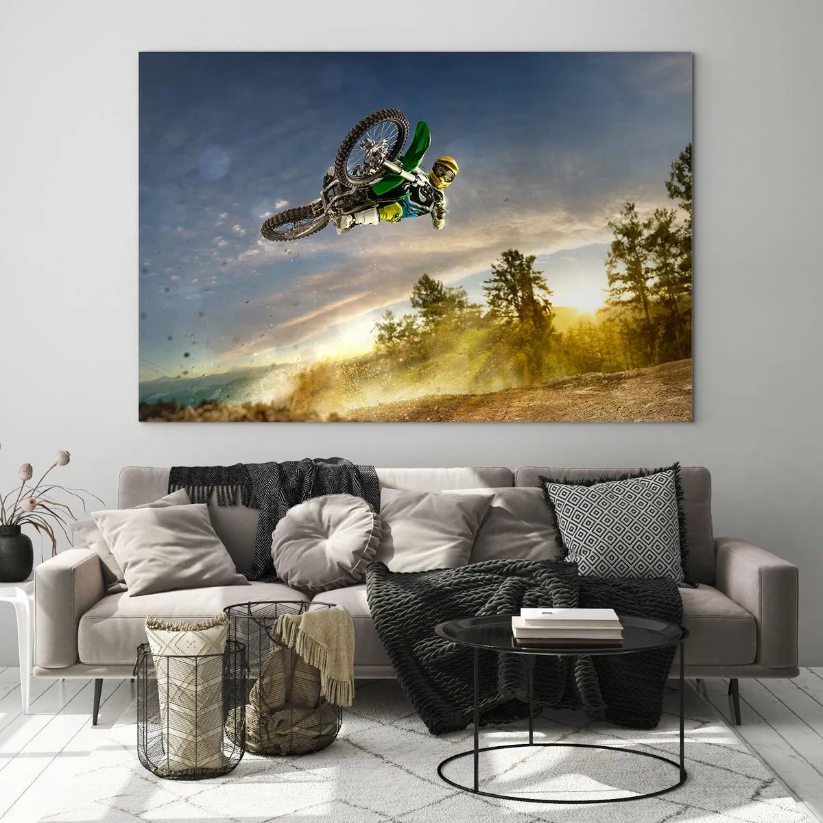 Obraz na skle - Zapni emoce! - 100x70 cm