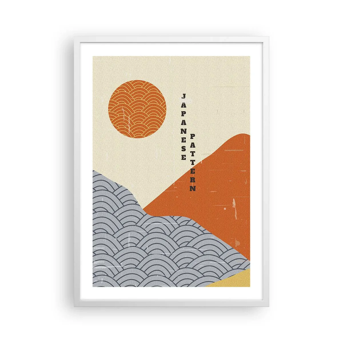 Plakát v bílém rámu - V japonském duchu - 50x70 cm