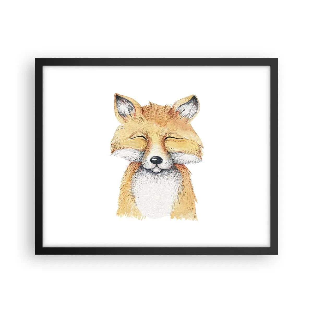 Plakát v černém rámu - Liščí rozladěnost - 50x40 cm