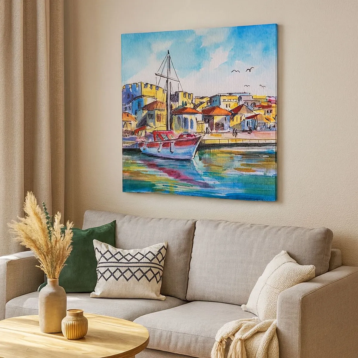 Obraz na plátně - Duhové odpoledne - 30x30 cm