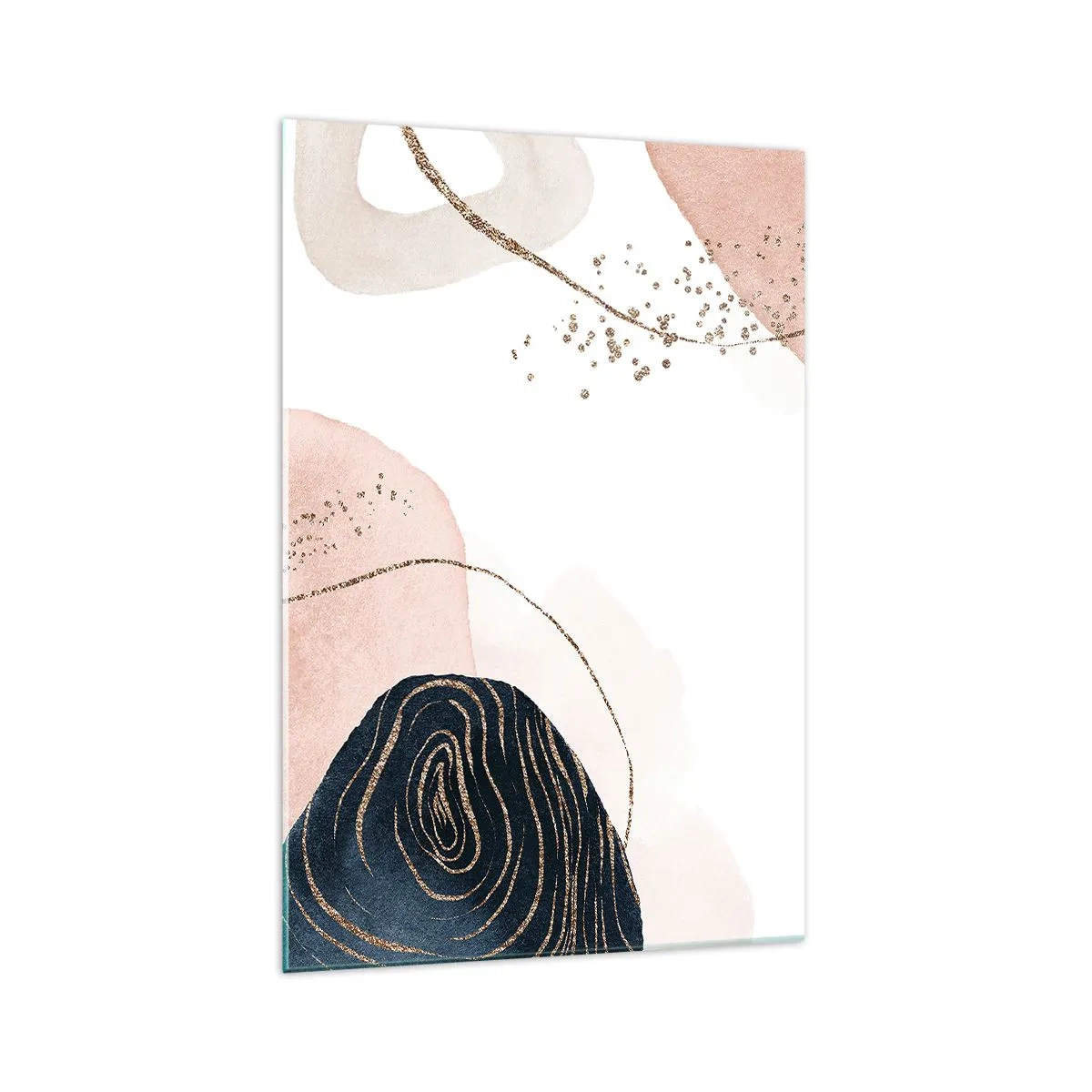 Obraz na skle - Vše plyne - 70x100 cm