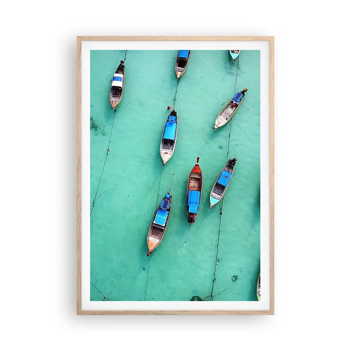 Plakát v rámu světlý dub - V radostném očekávání - 70x100 cm