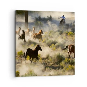 Obraz na plátně - Rivalita - svoboda nebo mužská síla? - 70x70 cm