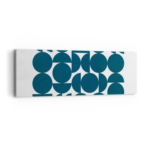 Obraz na plátně - Kruhy a půlkruhy - 90x30 cm