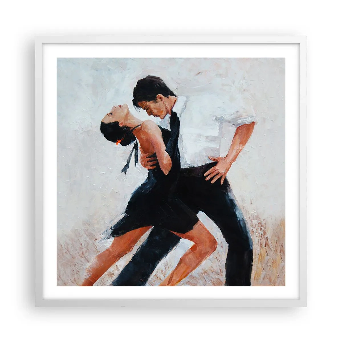 Plakát v bílém rámu - Tango mých tužeb a snů - 60x60 cm
