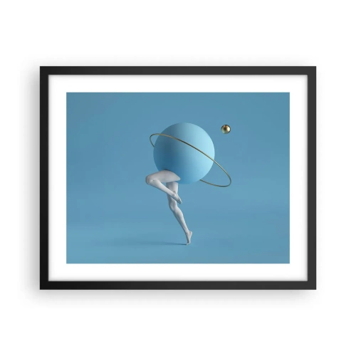 Plakát v černém rámu - Šílenství planet - 50x40 cm