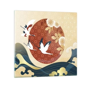 Obraz na skle - Japonská pohádka - 40x40 cm