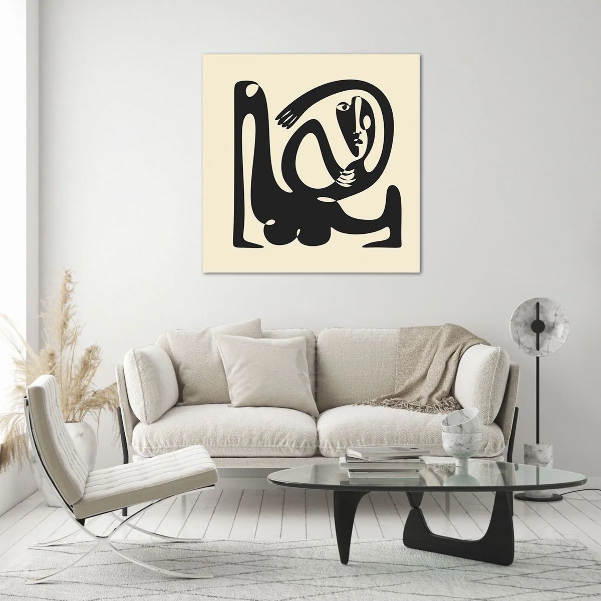 Obraz na skle - Téměř Picasso - 60x60 cm