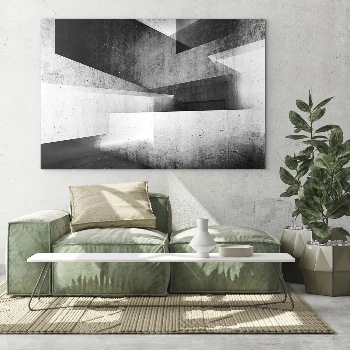 Obraz na skle - Struktura prostoru - 70x50 cm