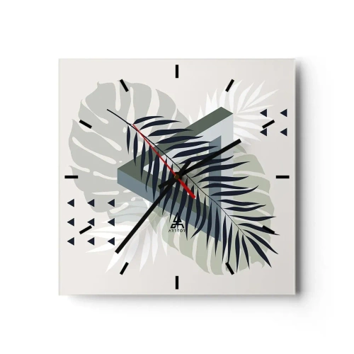 Nástěnné hodiny - Příroda a geometrie – dva řády? - 30x30 cm