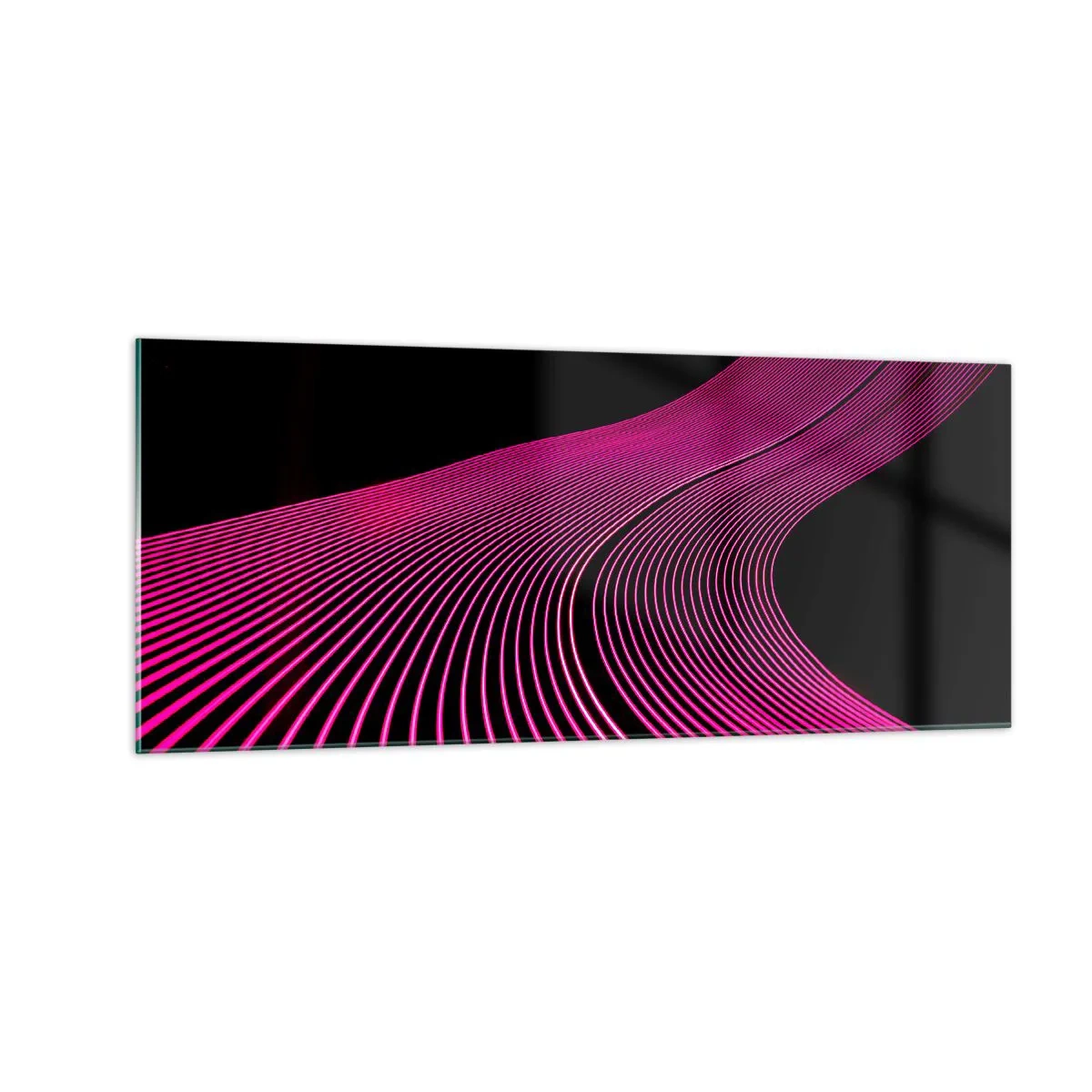 Obraz na skle - Alej světla - 100x40 cm