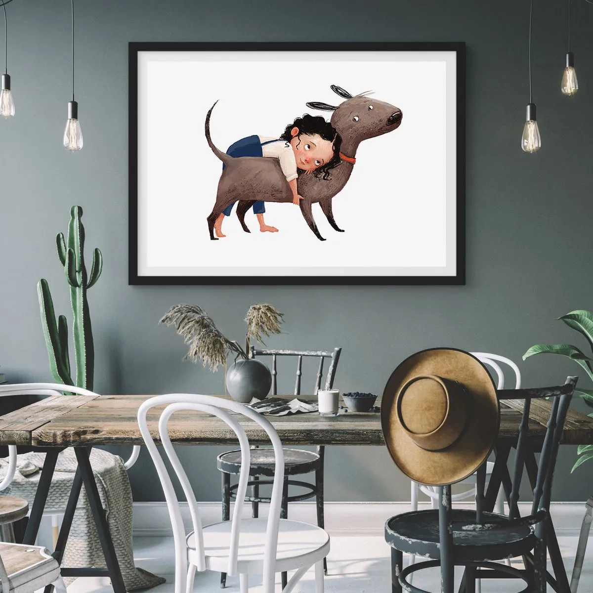 Plakát v černém rámu - Nejlepší přátelé - 91x61 cm