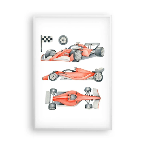 Plakát v bílém rámu - Dohnat sen - 61x91 cm