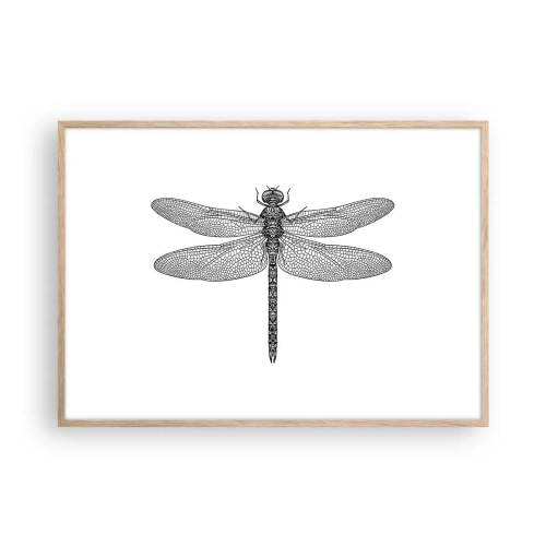 Plakát v rámu světlý dub - Přesnost přírody - 100x70 cm