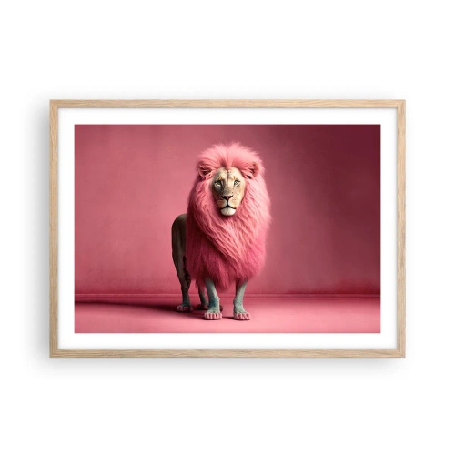 Plakát v rámu světlý dub - A už se nebojíš - 70x50 cm