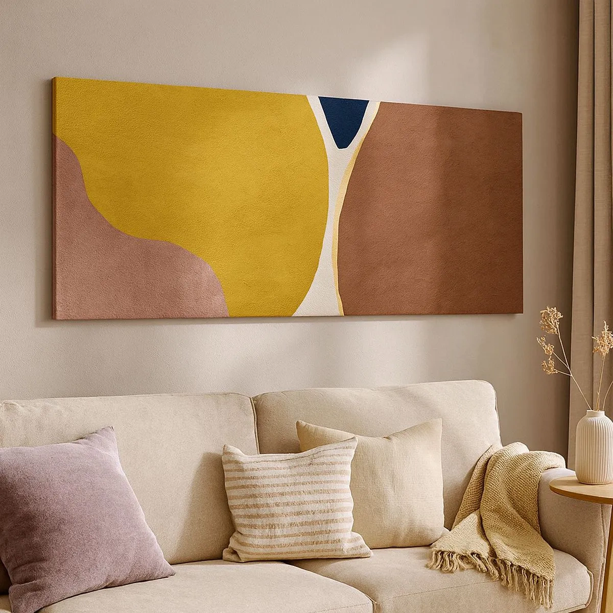 Obraz na plátně - Abstrakce – místo v prostoru - 100x40 cm