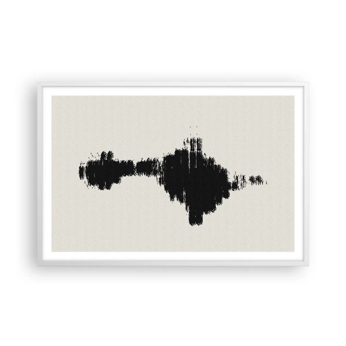Plakát v bílém rámu - Vibrace představivosti - 91x61 cm