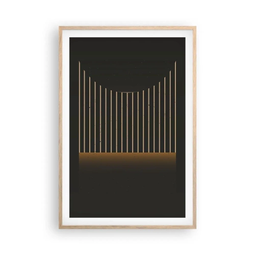 Plakát v rámu světlý dub - Prozkoumat temnotu - 61x91 cm