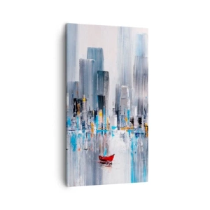 Obraz na plátně - Metropole u zálivu - 45x80 cm