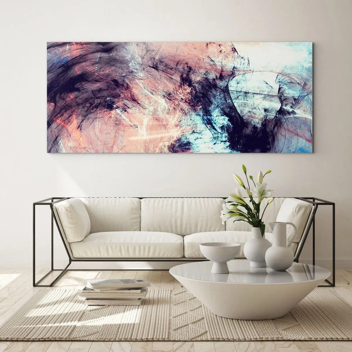 Obraz na skle - Vnímej vítr - 100x40 cm