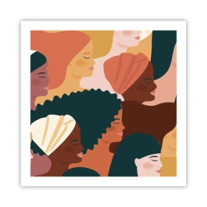 Plakát - Pouze ženskost - 60x60 cm