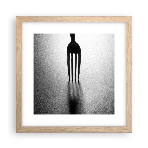 Plakát v rámu světlý dub - Světlo a stín - 30x30 cm