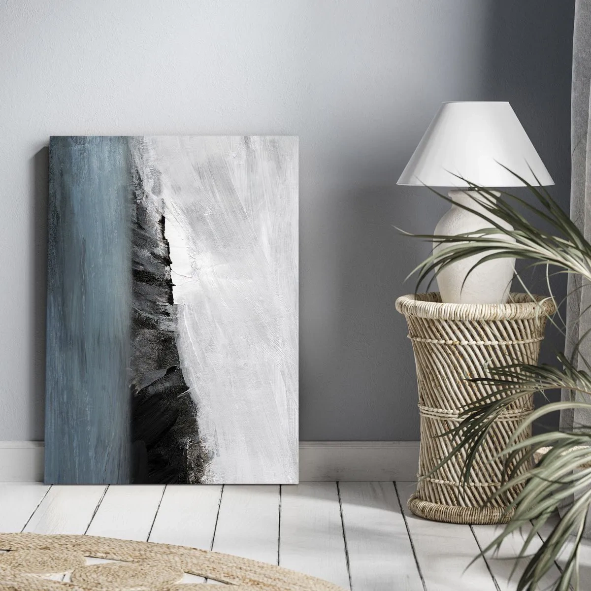 Obraz na plátně - Voda – země: střet živlů - 55x100 cm