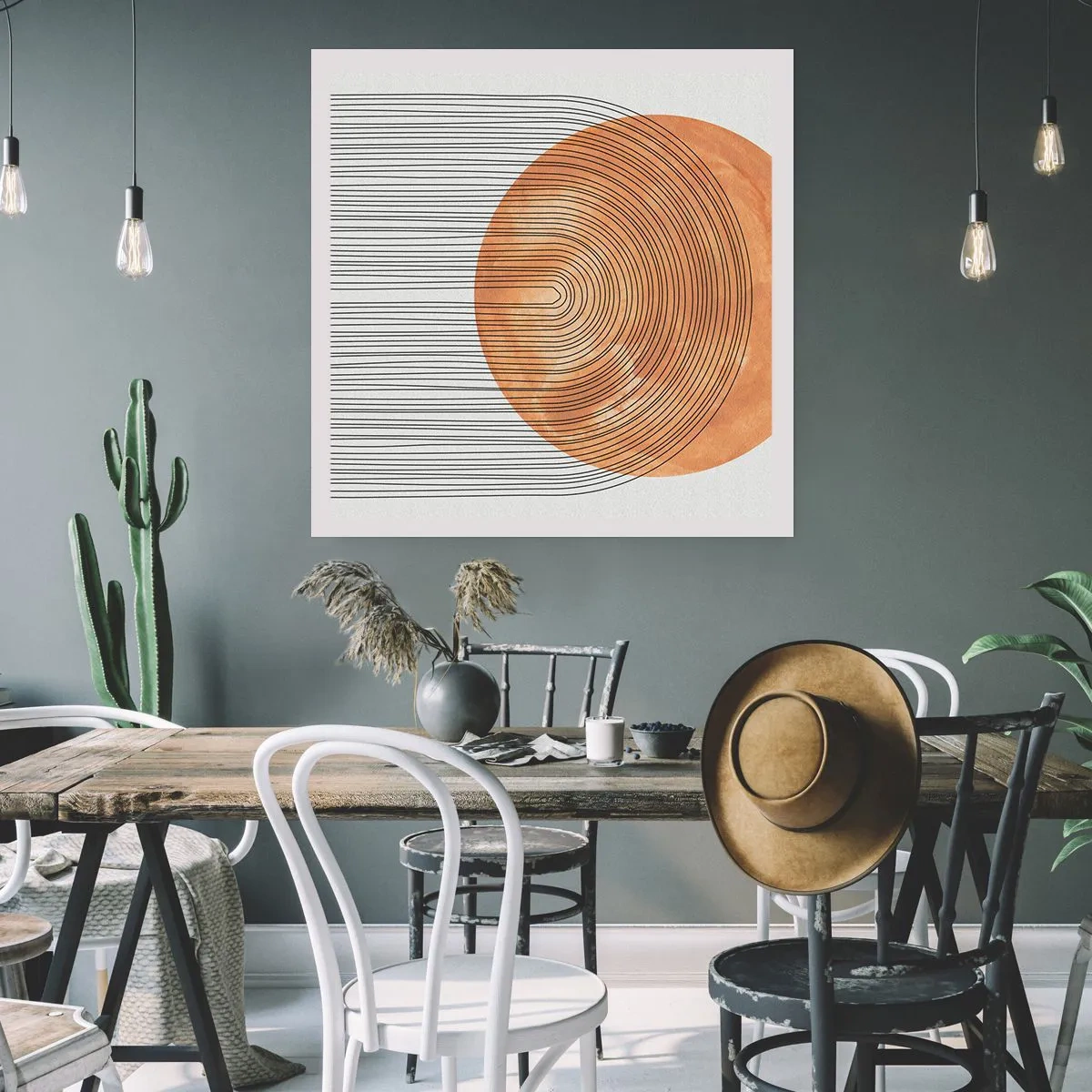 Plakát - Slunečná kompozice - 40x40 cm