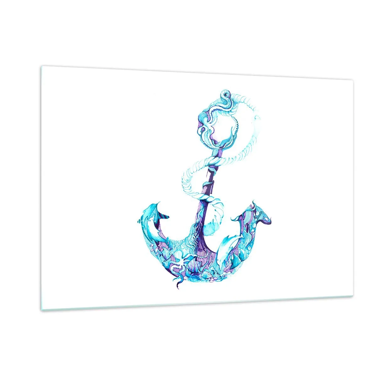 Obraz na skle - Důvěrnice tajemství moře - 120x80 cm