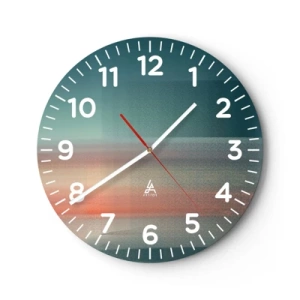 Nástěnné hodiny - Abstrakce: vlny světla - 30x30 cm