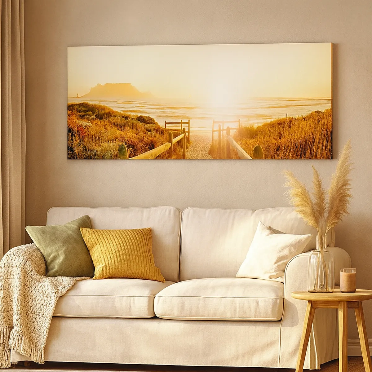 Obraz na plátně - Dunami směrem ke slunci - 30x30 cm