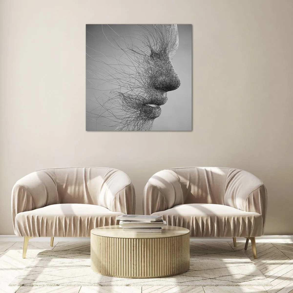 Obraz na skle - Duch větru - 30x30 cm