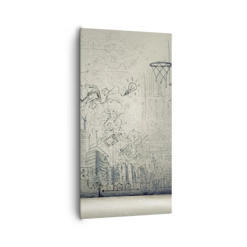 Obraz na plátně - Můj skvělý městský život - 65x120 cm