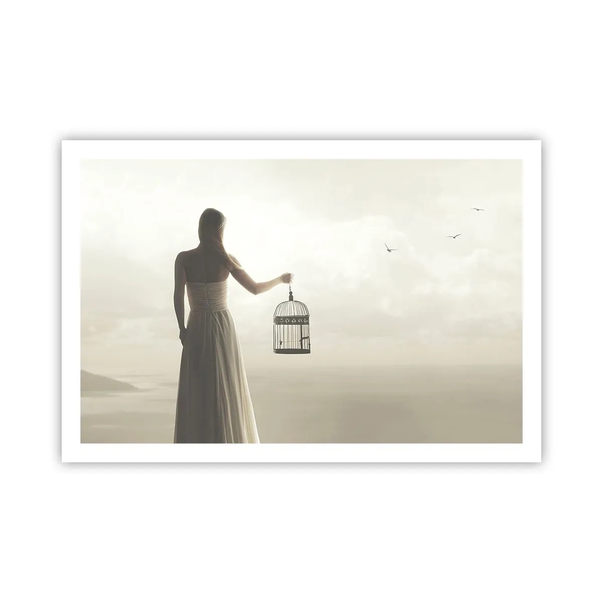 Plakát - Buď svobodná - 91x61 cm