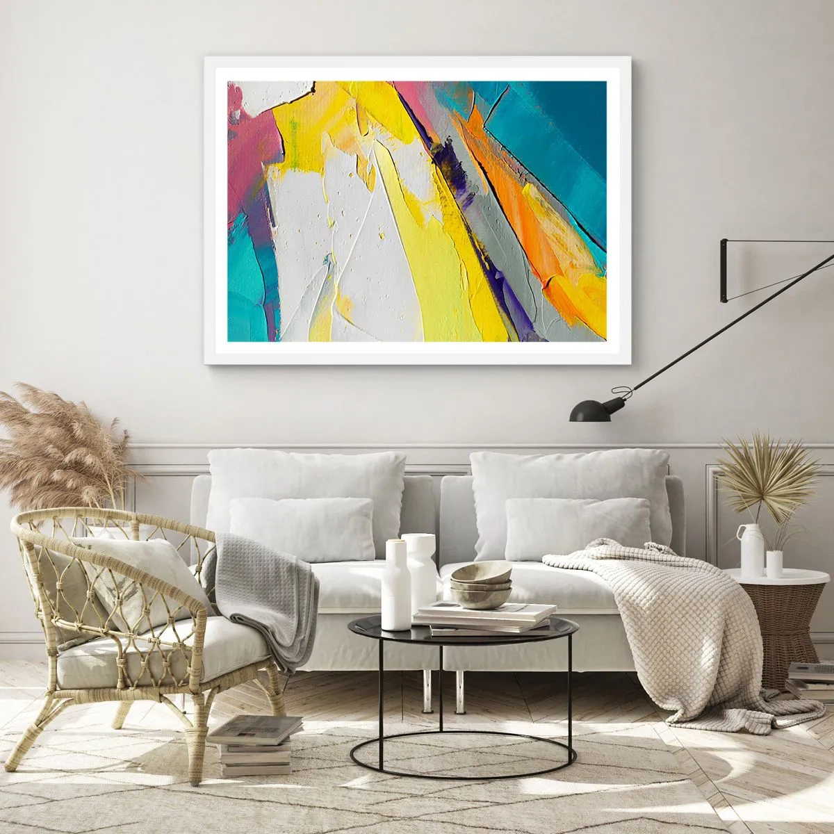 Plakát v bílém rámu - Anatomie světla - 91x61 cm