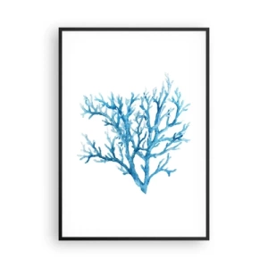 Plakát v černém rámu - Mořský filigrán - 70x100 cm