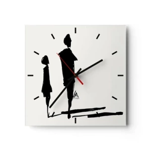 Nástěnné hodiny - Určitě spolu? - 30x30 cm