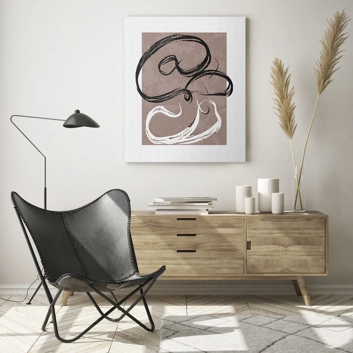 Obraz na skle - Kompozice – hledání úplnosti - 70x100 cm