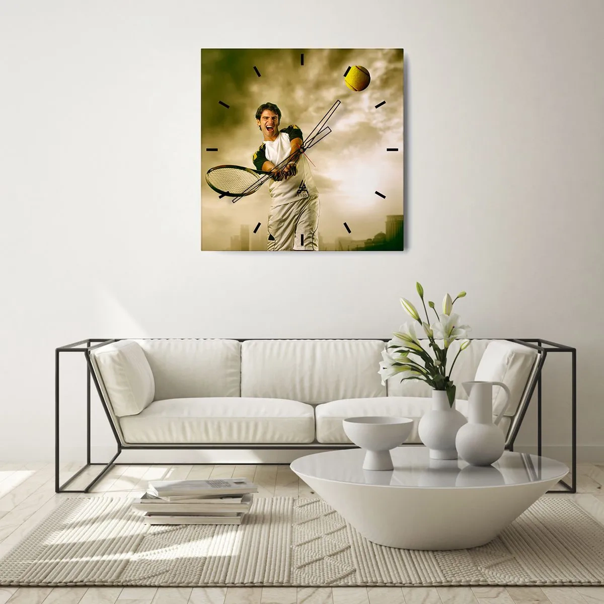 Nástěnné hodiny - Energie a radost - 40x40 cm