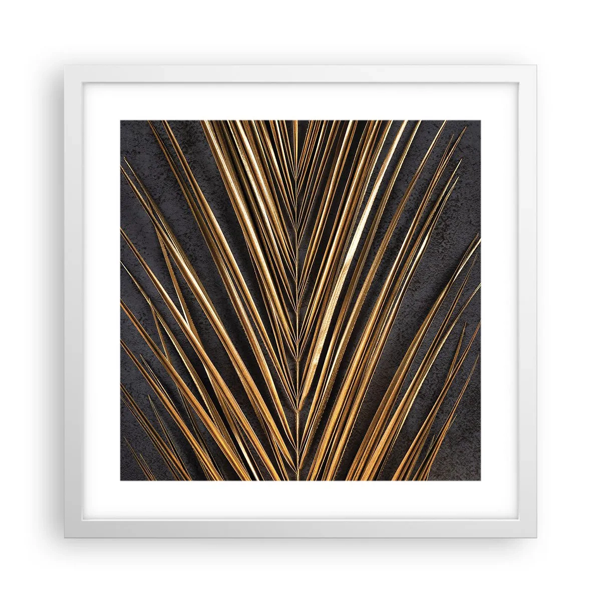 Plakát v bílém rámu - Zlato tropů - 40x40 cm