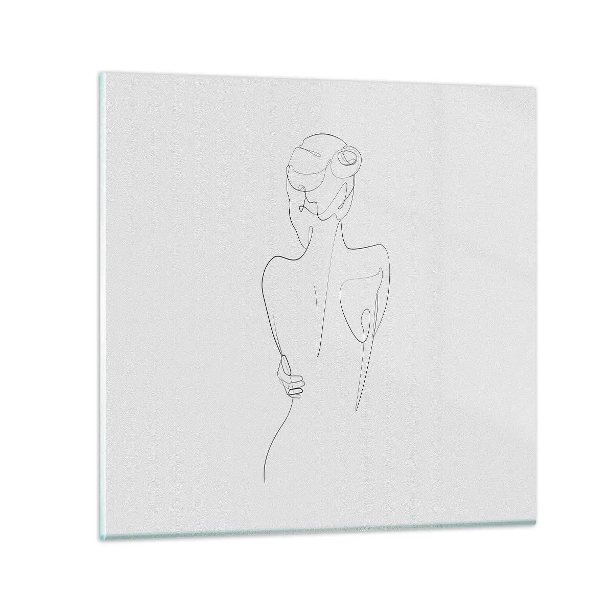 Obraz na skle - Hudba těla - 40x40 cm