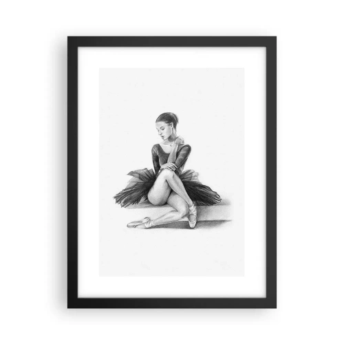 Plakát v černém rámu - Okouzlená tancem - 30x40 cm