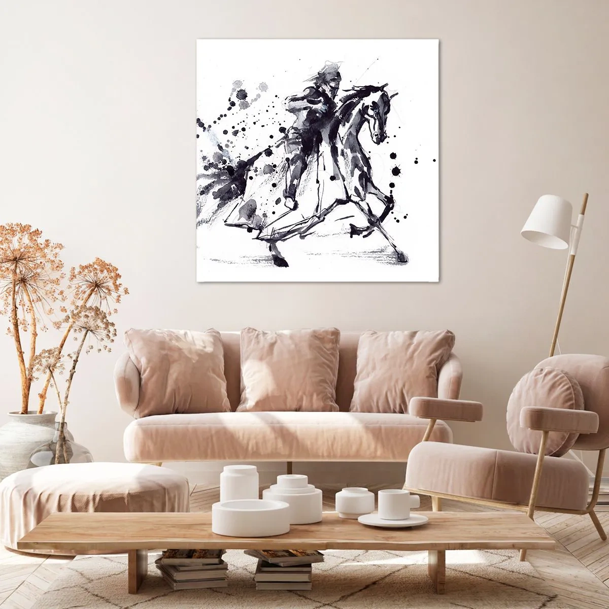 Obraz na plátně - Černý rytíř - 60x60 cm