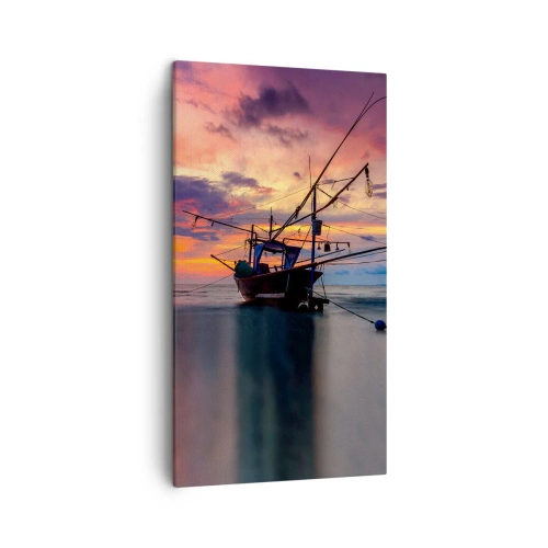 Obraz na plátně - Exotický večer - 45x80 cm